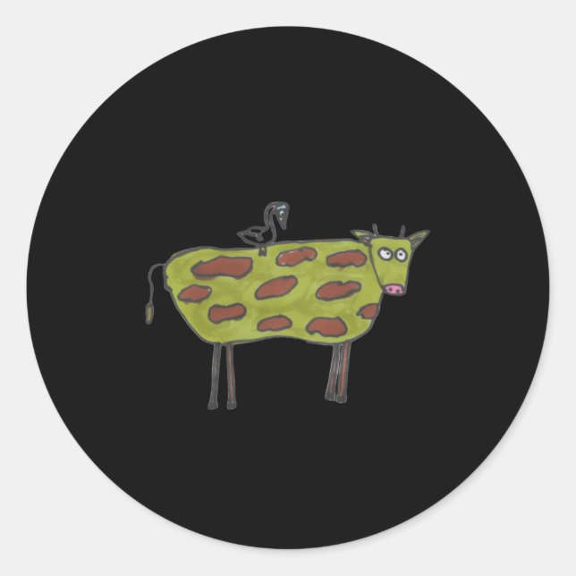 Dont Have A Cow Man  Runder Aufkleber (Vorderseite)