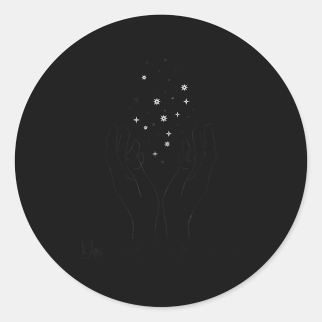 Don't Hide Your Magic Motivational Quote Sitive Vi Runder Aufkleber (Vorderseite)