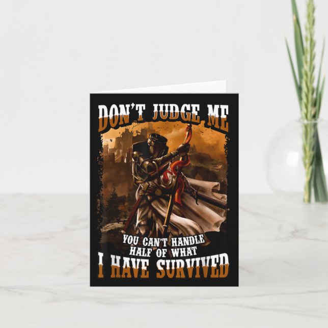 Don't Judge Me You Can't Handle Half Of What I Hav Karte (Vorderseite)