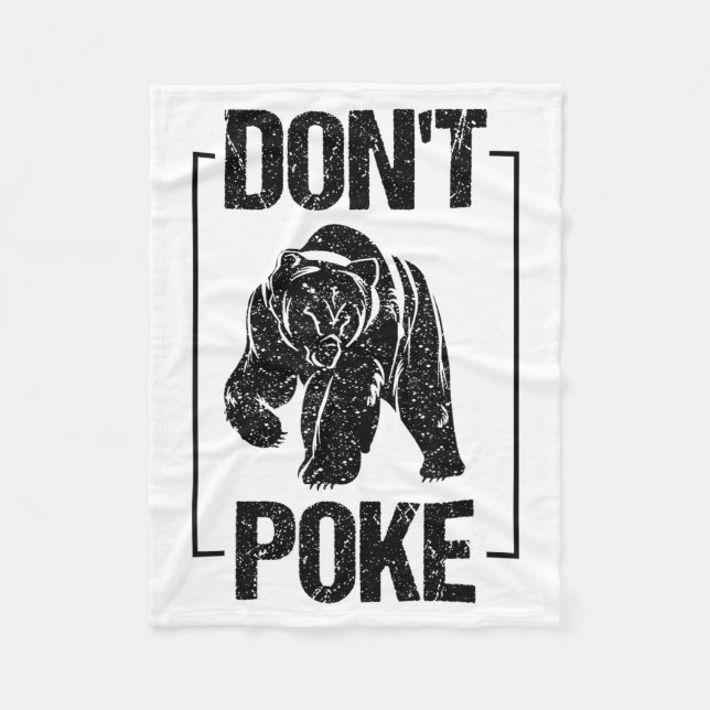 Don't Ke Funny Bear _ Cute Superhero Bear Usa Gift Fleecedecke (Vorderseite)