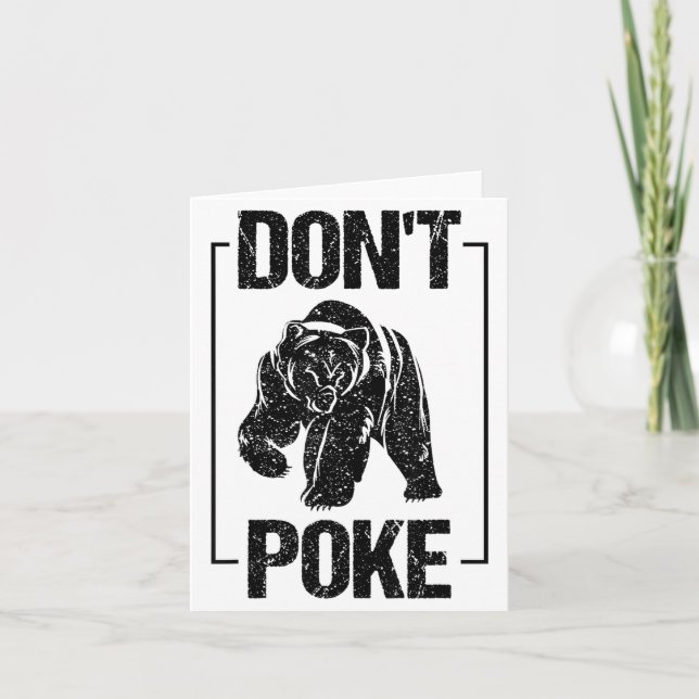 Don't Ke Funny Bear _ Cute Superhero Bear Usa Gift Karte (Vorderseite)