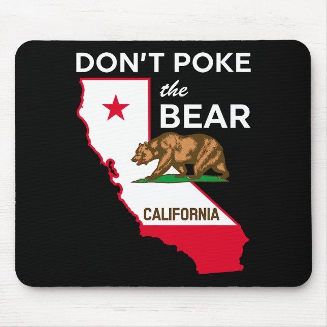Dont Ke The Bear California Republic Design  Mousepad (Vorne)