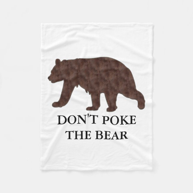 Dont Ke The Bear  Fleecedecke (Vorderseite)
