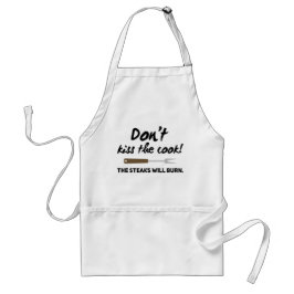 Don't Kiss the Cook Grillmaster Love Steaks Schürze