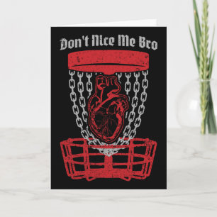Don't Nice Me Bro Disc Golf Spieler Sket Anatomisc Karte