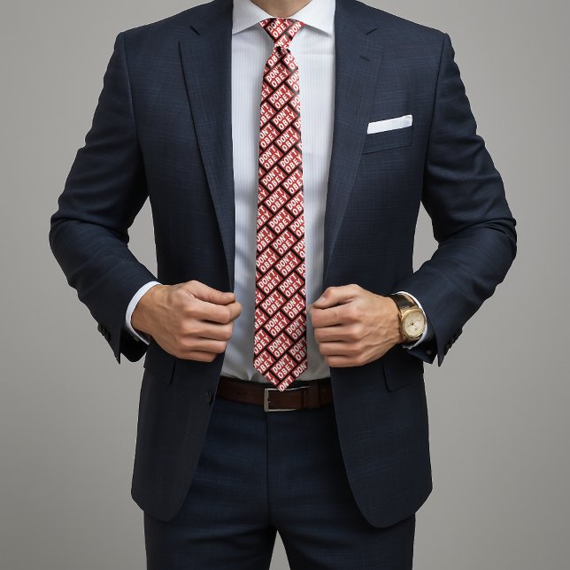 Don't Obey Portland Frog Protest Krawatte (Von Creator hochgeladen)