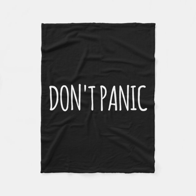 Don't Panic  Fleecedecke (Vorderseite)