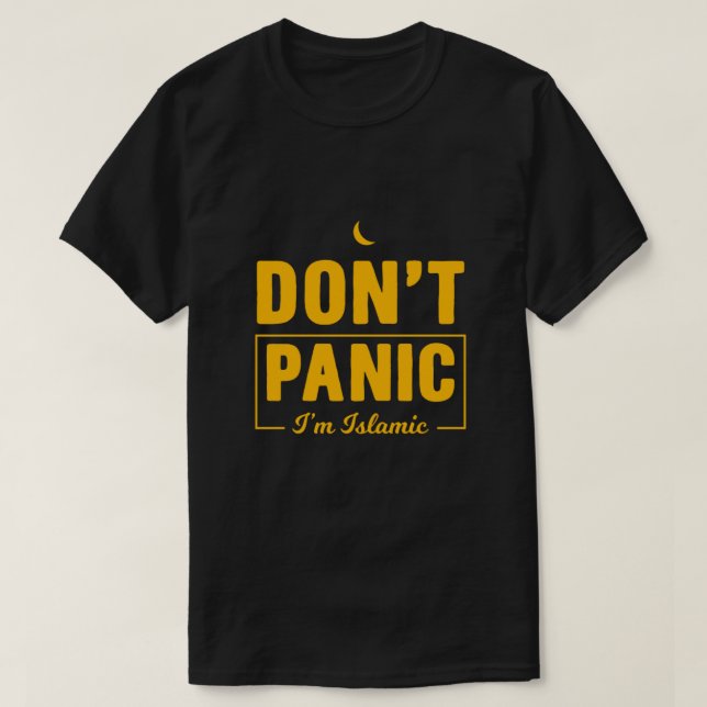 Dont Panic Im islamischen Islam Allah Mosque Gi T-Shirt (Design vorne)