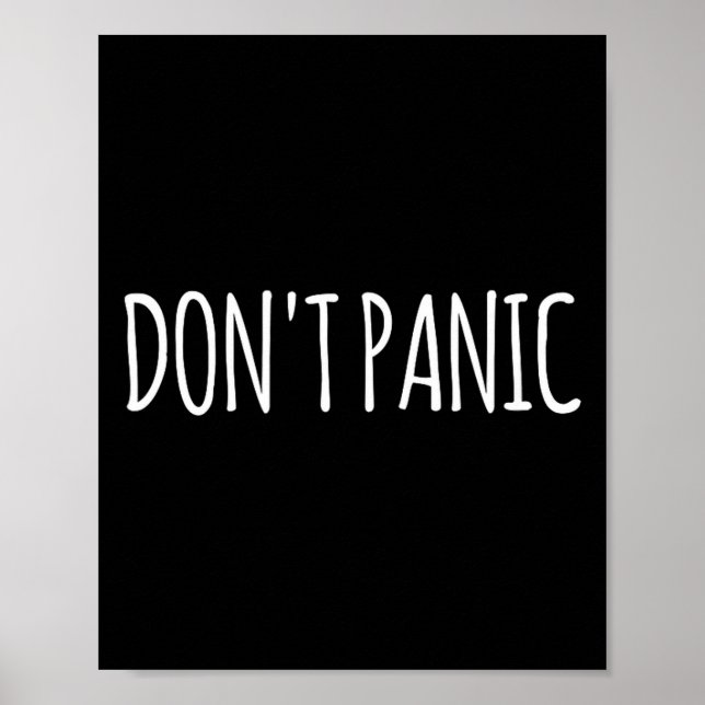 Don't Panic  Poster (Vorne)
