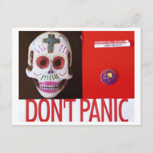 DONT PANIC POSTKARTE