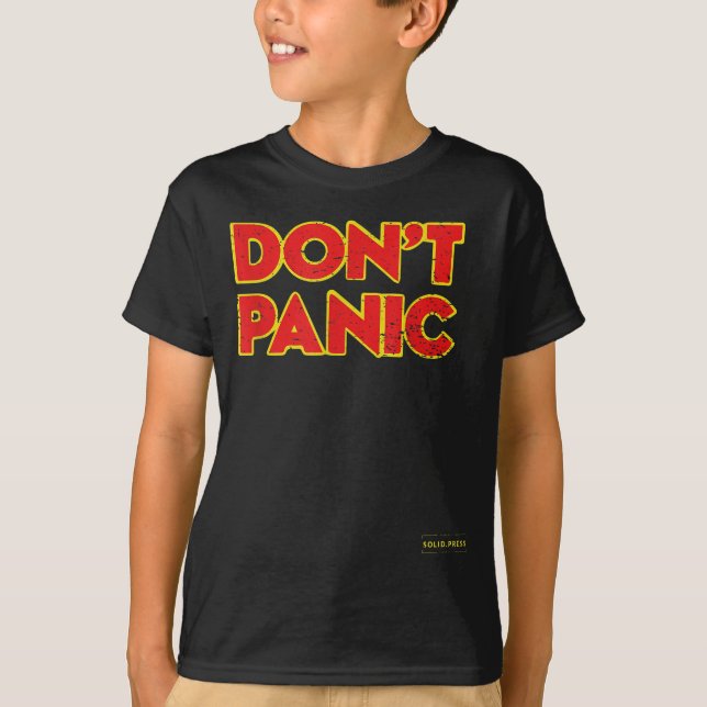 Don't Panic Vintage Distressed Shirt  (Vorderseite)