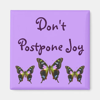 Don't Postpone Joy Magnet