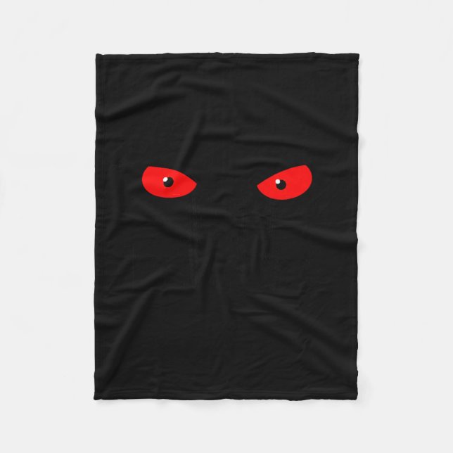 Don't Push My Buttons_ Red Eyes _ Sarcastic Attitu Fleecedecke (Vorderseite)