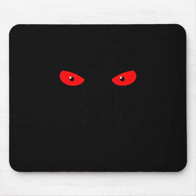 Don't Push My Buttons_ Red Eyes _ Sarcastic Attitu Mousepad (Vorne)