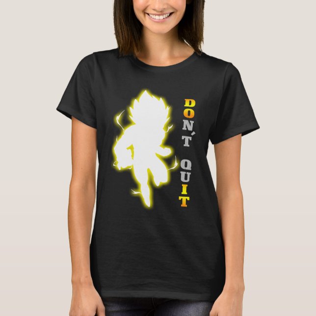 Don't Quit Motivational quote, fitness & gym worko T-Shirt (Vorderseite)