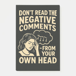 Don't read the negative comments  post-it klebezettel
