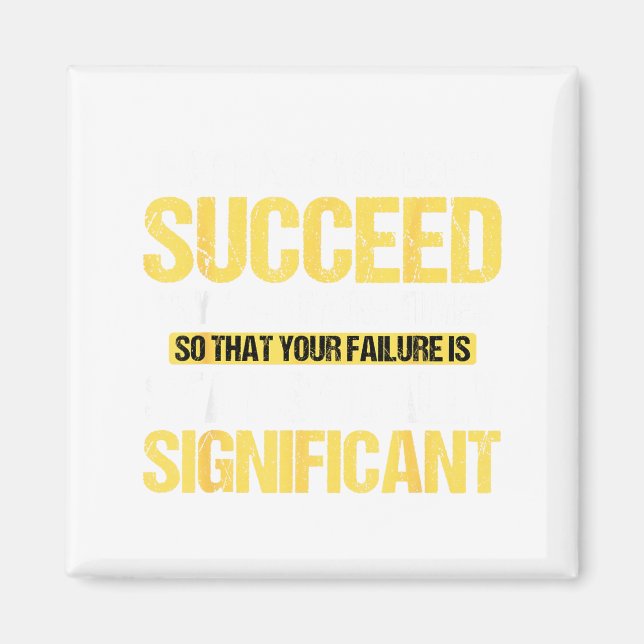 Don't Succeed Statistically Significant Science Pu Magnet (Vorne)