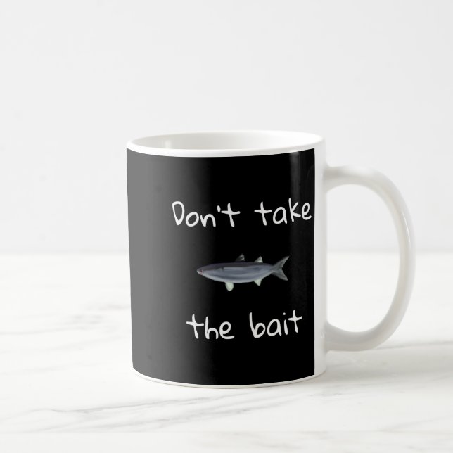 Dont Take The Bait Mullet Fish Artwork Painting  Kaffeetasse (Rechts)