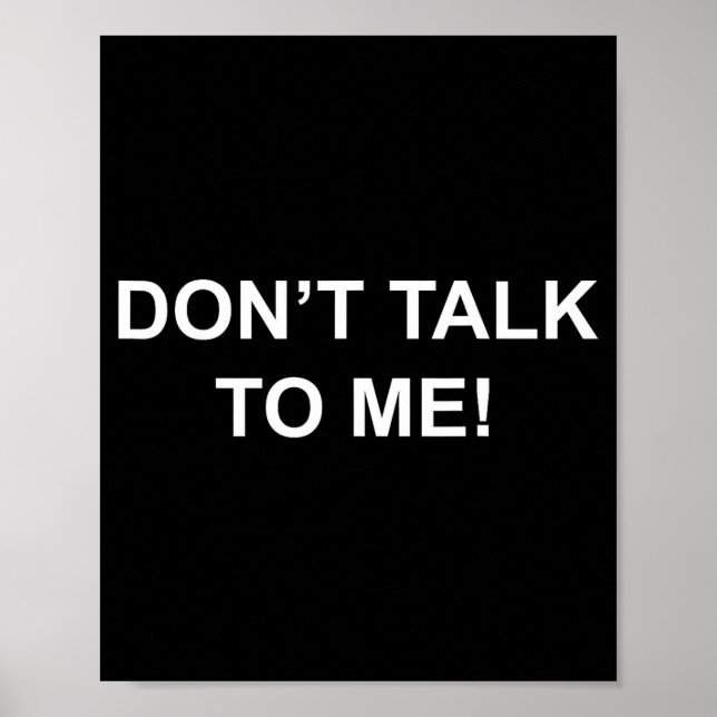 Don't Talk To Me Secret Masked Performer  Poster (Vorne)