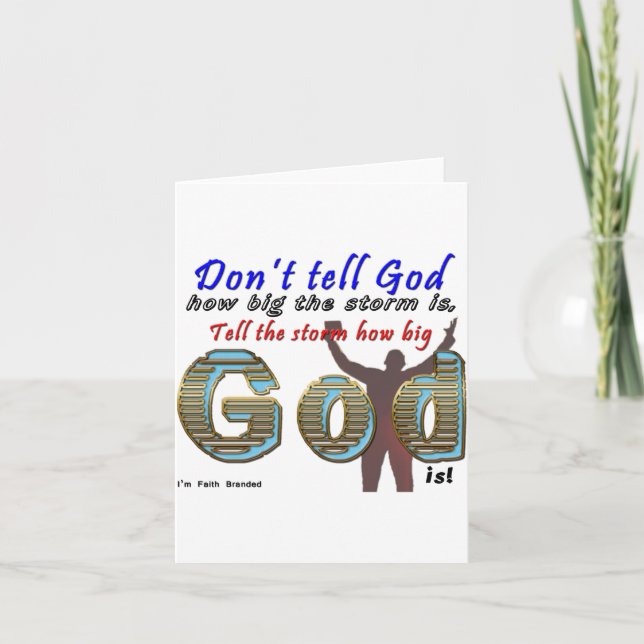 Dont Tell God How Big Your Is  Karte (Vorderseite)
