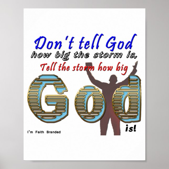 Dont Tell God How Big Your Is  Poster (Vorne)