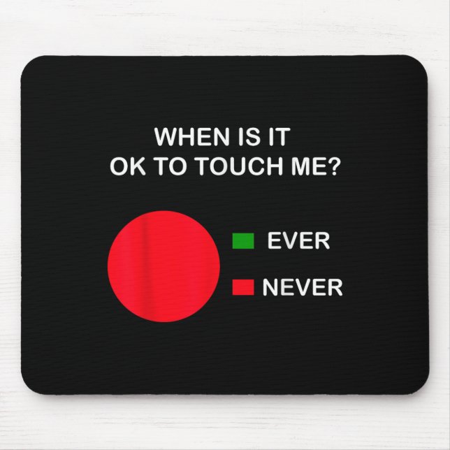 Don't Touch Me - Never Touch Me Circle Graph Intro Mousepad (Vorne)