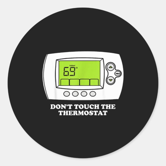 Don't Touch The Tat Apparel  Runder Aufkleber (Vorderseite)