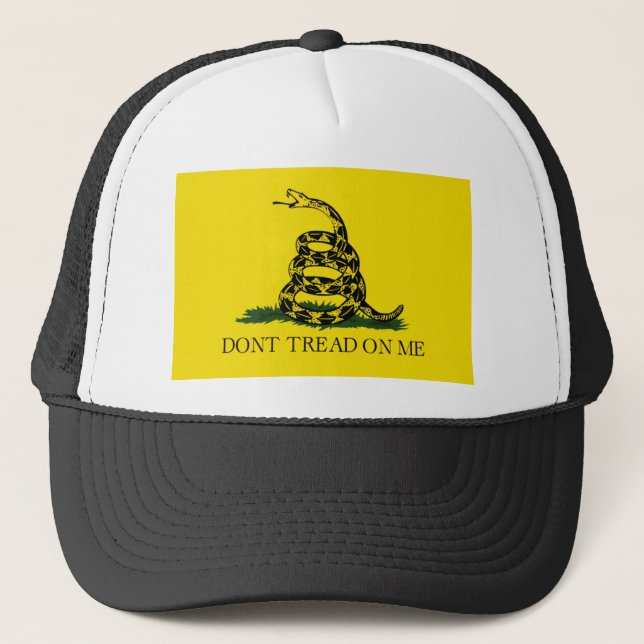 DONT TREAD AUF MIR, die Gadsdenflagge Truckerkappe (Vorderseite)