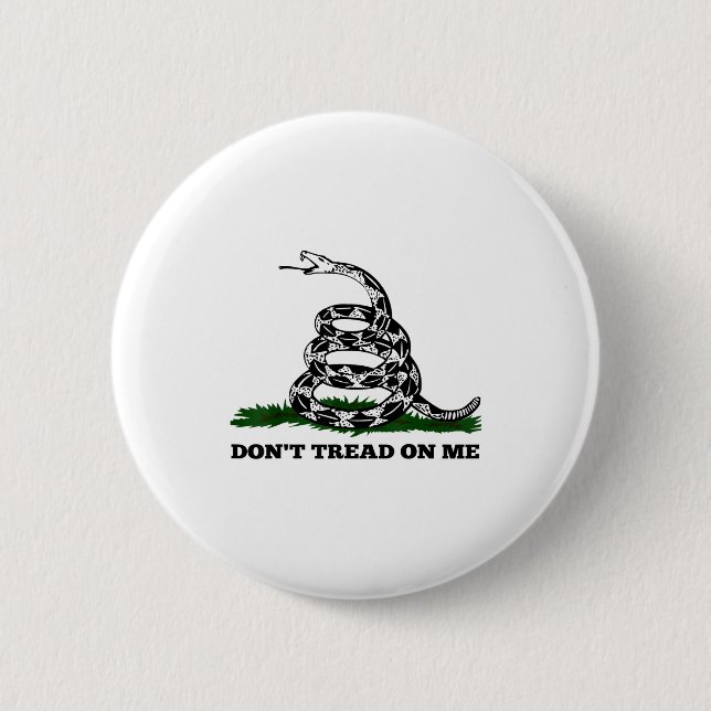 Don't Tread On Me 2nd Amendment Patriotic New Nove Button (Vorderseite)
