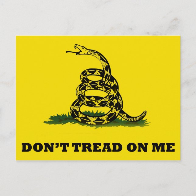 Don't Tread On Me flag Postkarte (Vorderseite)