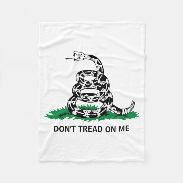 Dont Tread On Me  Fleecedecke (Vorderseite)