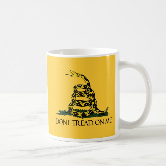 Dont Tread on Me Gadsden Flag Historisches Militär Kaffeetasse (Rechts)