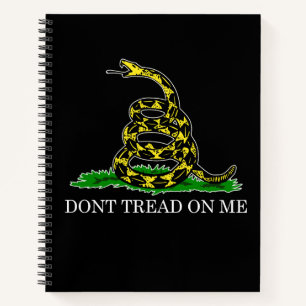 Dont Tread On Me Gadsden Flag Spiral Notebook Notizbuch