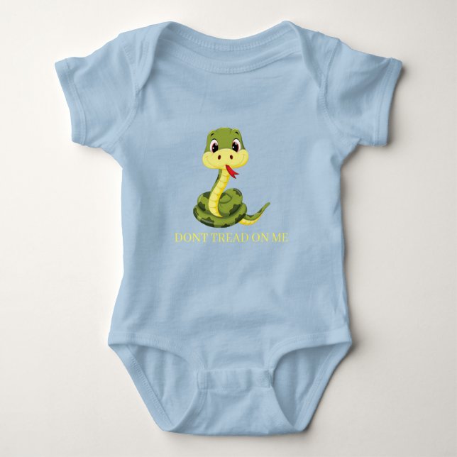 DONT TREAD ON ME Gadsden Snake Baby Strampler (Vorderseite)