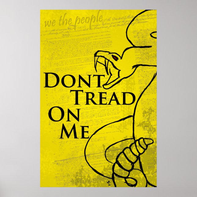 Don't Tread on Me Poster (Vorne)