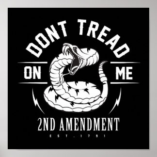 "Don't Tread on Me" Square Poster
