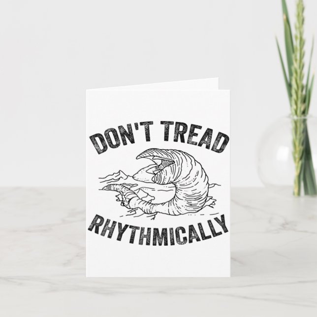 Don't Tread Rhythmically Apparel For Men Women  Karte (Vorderseite)