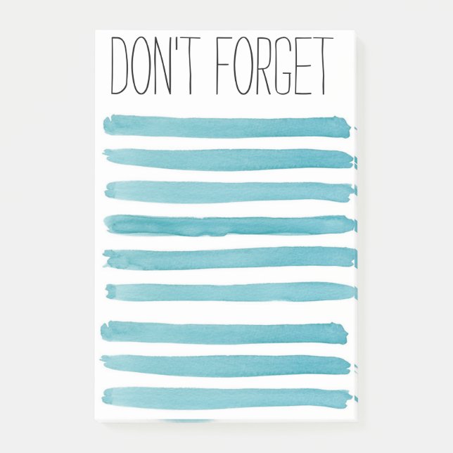 DONT VERGET Note Pad Post-it Klebezettel (Vorderseite)
