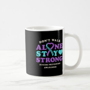 Dont Walk allein Suizidprävention Bewusstsein Ribb Kaffeetasse
