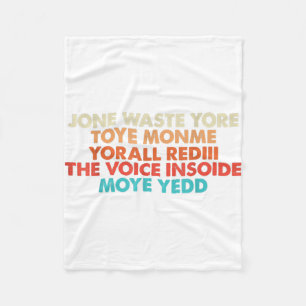 Don't Waste Your Time Fleecedecke