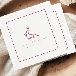 Dont Wine Dachshund Drinks On Me Cocktail Napkins Serviette