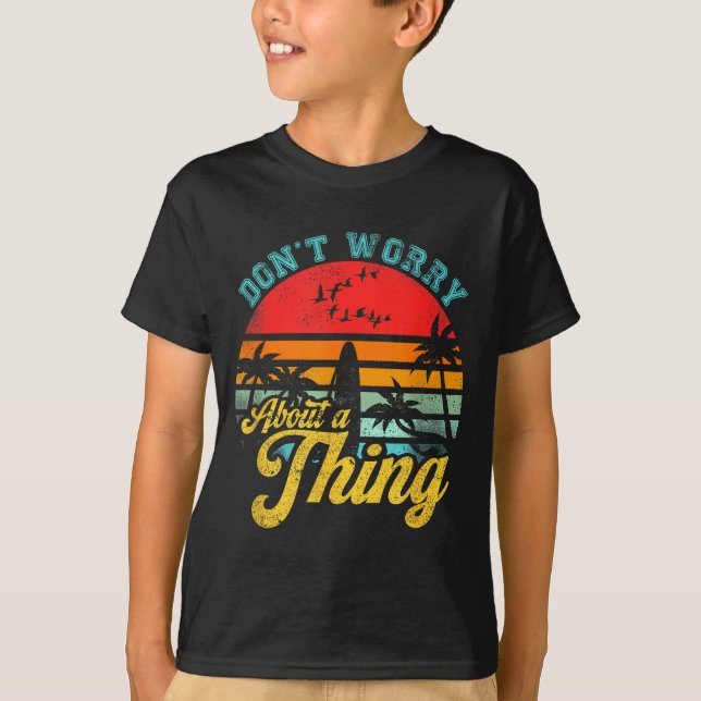 Don't Worry About A Thing Jamaican Rasta Reggae Fu T-Shirt (Vorderseite)