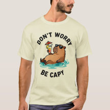Don't Worry Be Capy Funny Capybara Pun