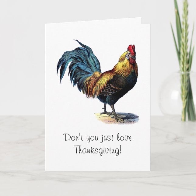 Don't You Just Love Thanksgiving! Feiertagskarte (Vorderseite)