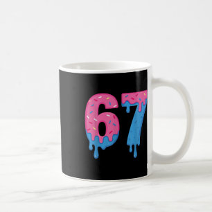 Donut 67 Meme Spaß Sechs Sieben Streusel Design Kaffeetasse
