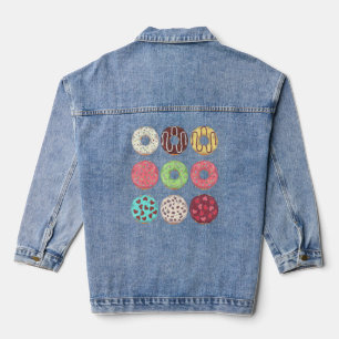 Donut Assorted Donuts Süßigkeiten Feinschmecker Co Jeansjacke