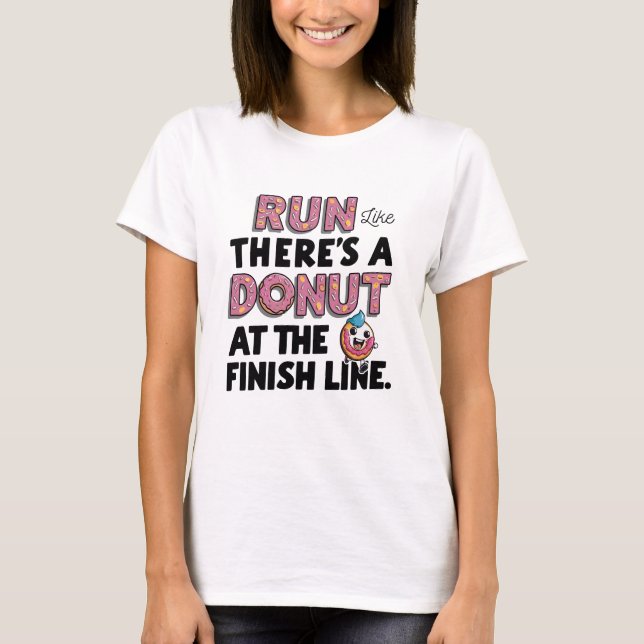 Donut auf der finnischen Linie Entschließung zur l T-Shirt (Vorderseite)