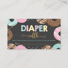 Donut Baby Duwer Doughnut Girl Diaper Raffle Begleitkarte