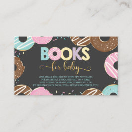 Donut Baby Shower Doughnut Girl Bringen Sie ein Bu Begleitkarte