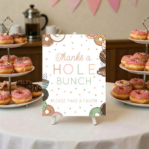 Donut-Baby-Shower-Party-Favor-Tischschild Poster